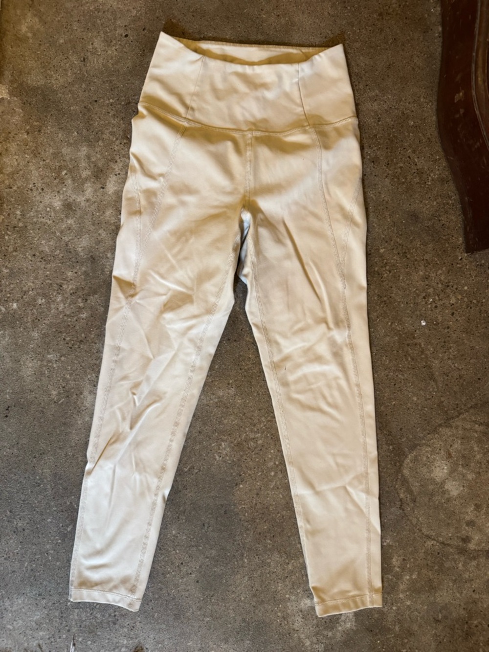 girlfriend collective Cream High-Rise Leggings